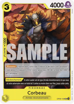Carte One Piece Corbeau OP09-100 UC