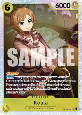 Carte One Piece Koala OP09-103 SR