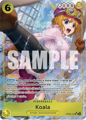 Carte One Piece Koala OP09-103 SR ALT ART