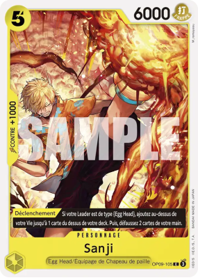 Carte One Piece Sanji OP09-105 C