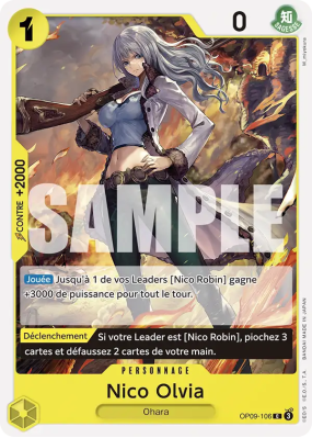 Carte One Piece Nico Olvia OP09-106 C