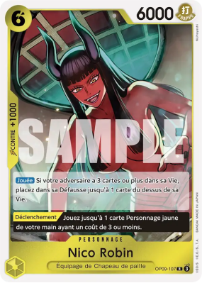Carte One Piece Nico Robin OP09-107 R
