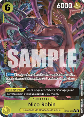 Carte One Piece Nico Robin OP09-107 R ALT ART