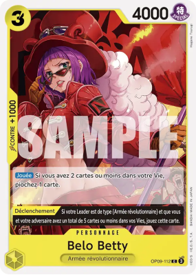 Carte One Piece Belo Betty OP09-112 C
