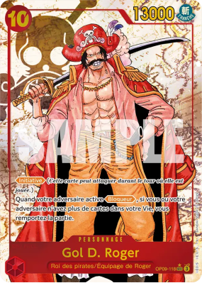 Carte One Piece Gol D. Roger OP09-118 SEC ALT ART