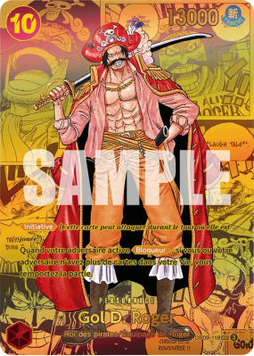 Carte One Piece Gol D. Roger OP09-118 SEC MANGA RARE