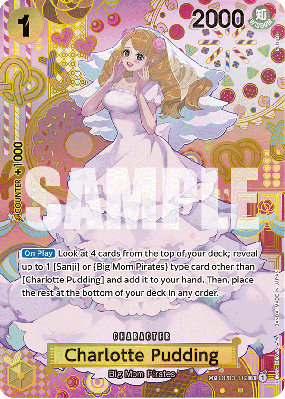 Carte One Piece Charlotte Pudding OP03-112 SP CARD
