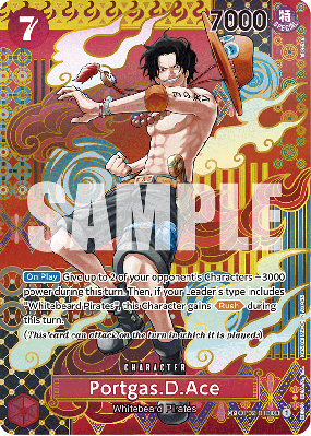 Carte One Piece Portgas D. Ace OP02-013 SP CARD