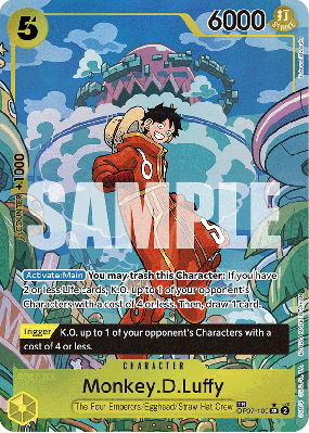 Carte One Piece Monkey D. Luffy OP07-109 TR