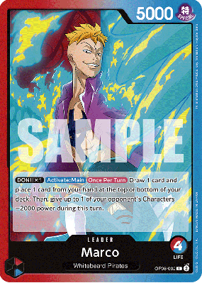 Carte One Piece Marco OP08-002 L