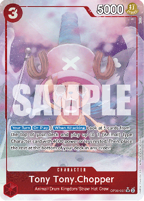 Carte One Piece Tony Tony Chopper OP08-007 SR ALT ART