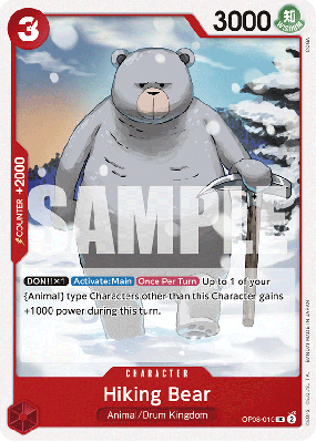 Carte One Piece Hiking Bear OP08-010 UC