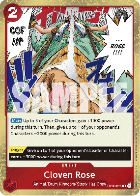 Carte One Piece Cloven Rose OP08-018 R