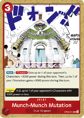 Carte One Piece Munch-Munch Mutation OP08-019 UC