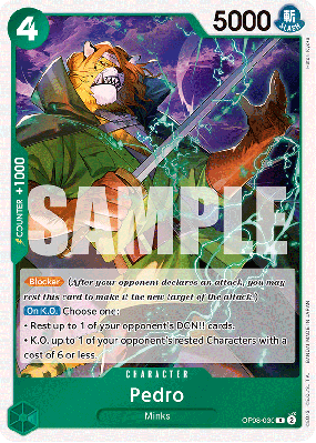 Carte One Piece Pedro OP08-030 R