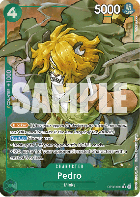 Carte One Piece Pedro OP08-030 R ALT ART