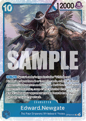 Carte One Piece Edward Newgate OP08-043 SR