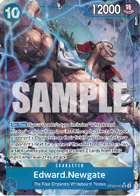 Carte One Piece Edward Newgate OP08-043 SR ALT ART