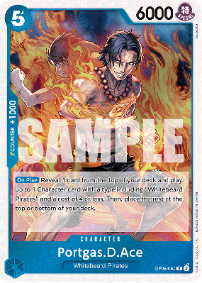 Carte One Piece Portgas D. Ace OP08-052 R