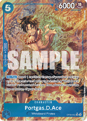 Carte One Piece Portgas D. Ace OP08-052 R ALT ART