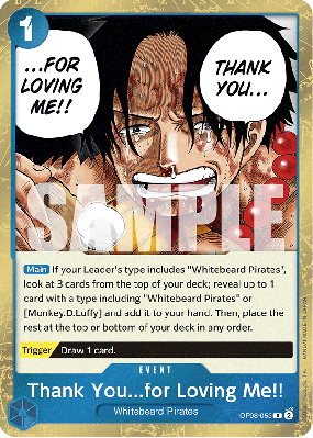 Carte One Piece Thank You for Loving Me!! OP08-053 R