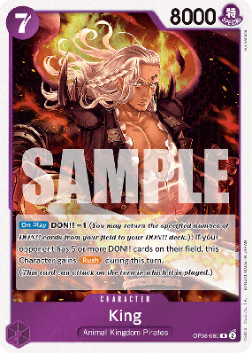 Carte One Piece King OP08-060 R