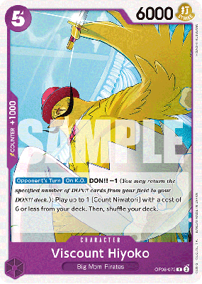Carte One Piece Viscount Hiyoko OP08-073 C