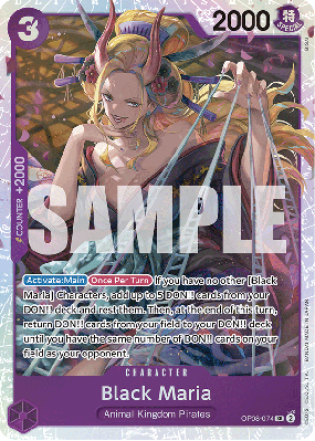 Carte One Piece Black Maria OP08-074 SR