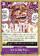 Carte One Piece It's to Die For OP08-076 UC