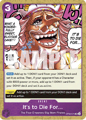 Carte One Piece It's to Die For OP08-076 UC