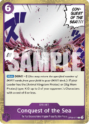 Carte One Piece Conquest of the Sea OP08-077 R