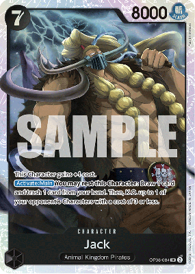 Carte One Piece Jack OP08-084 SR