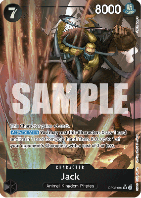 Carte One Piece Jack OP08-084 SR ALT ART