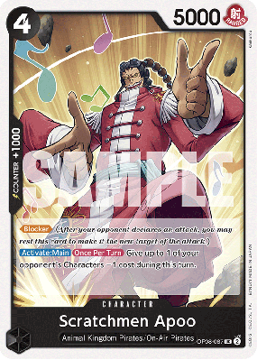 Carte One Piece Scratchmen Apoo OP08-087 UC