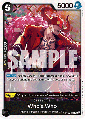 Carte One Piece Who's Who OP08-091 R