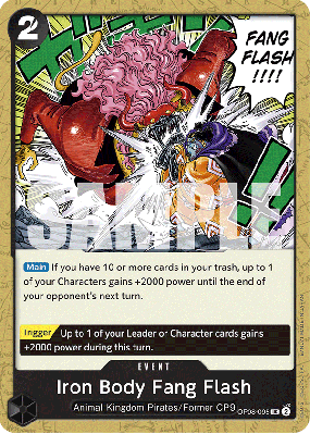 Carte One Piece Iron Body Fang Flash OP08-095 UC