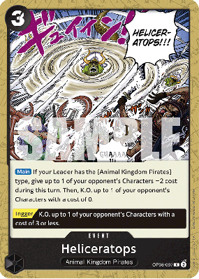 Carte One Piece Heliceratops OP08-097 C
