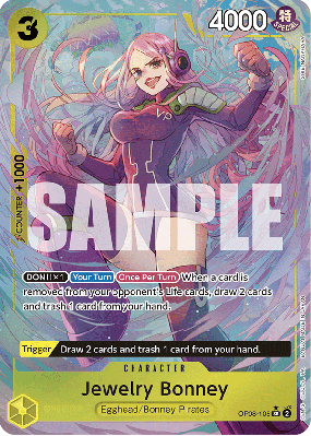 Carte One Piece Jewelry Bonney OP08-105 SR ALT ART
