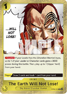 Carte One Piece The Earth Will Not Lose! OP08-115 R
