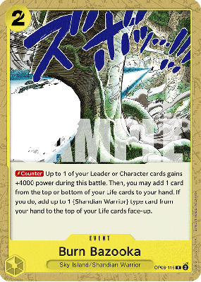 Carte One Piece Burn Bazooka OP08-116 C