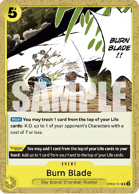 Carte One Piece Burn Blade OP08-117 UC