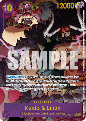 Carte One Piece Kaido & Linlin OP08-119 SEC ALT ART