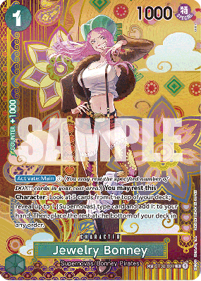 Carte One Piece Jewelry Bonney ST02-007 SP CARD