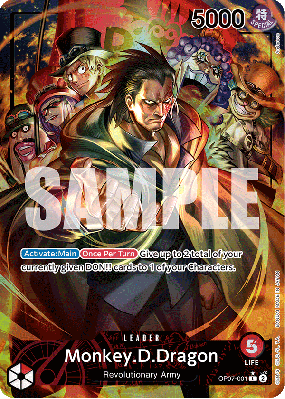 Carte One Piece Monkey D. Dragon OP07-001 L ALT ART