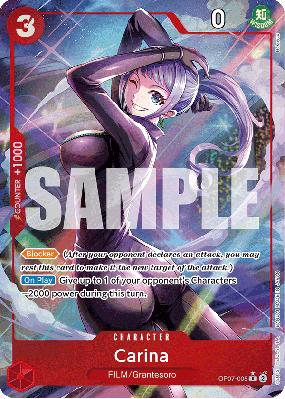 Carte One Piece Carina OP07-005 R ALT ART
