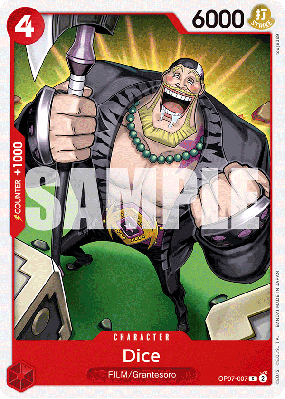Carte One Piece Dice OP07-007 C