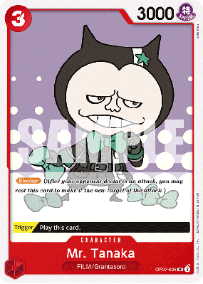 Carte One Piece Mr Tanaka OP07-008 UC