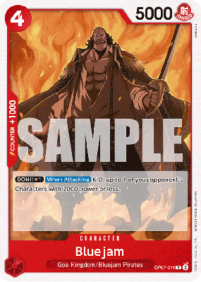 Carte One Piece Bluejam OP07-011 C