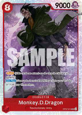 Carte One Piece Monkey D. Dragon OP07-015 SR