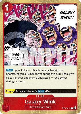 Carte One Piece Galaxy Wink OP07-016 R